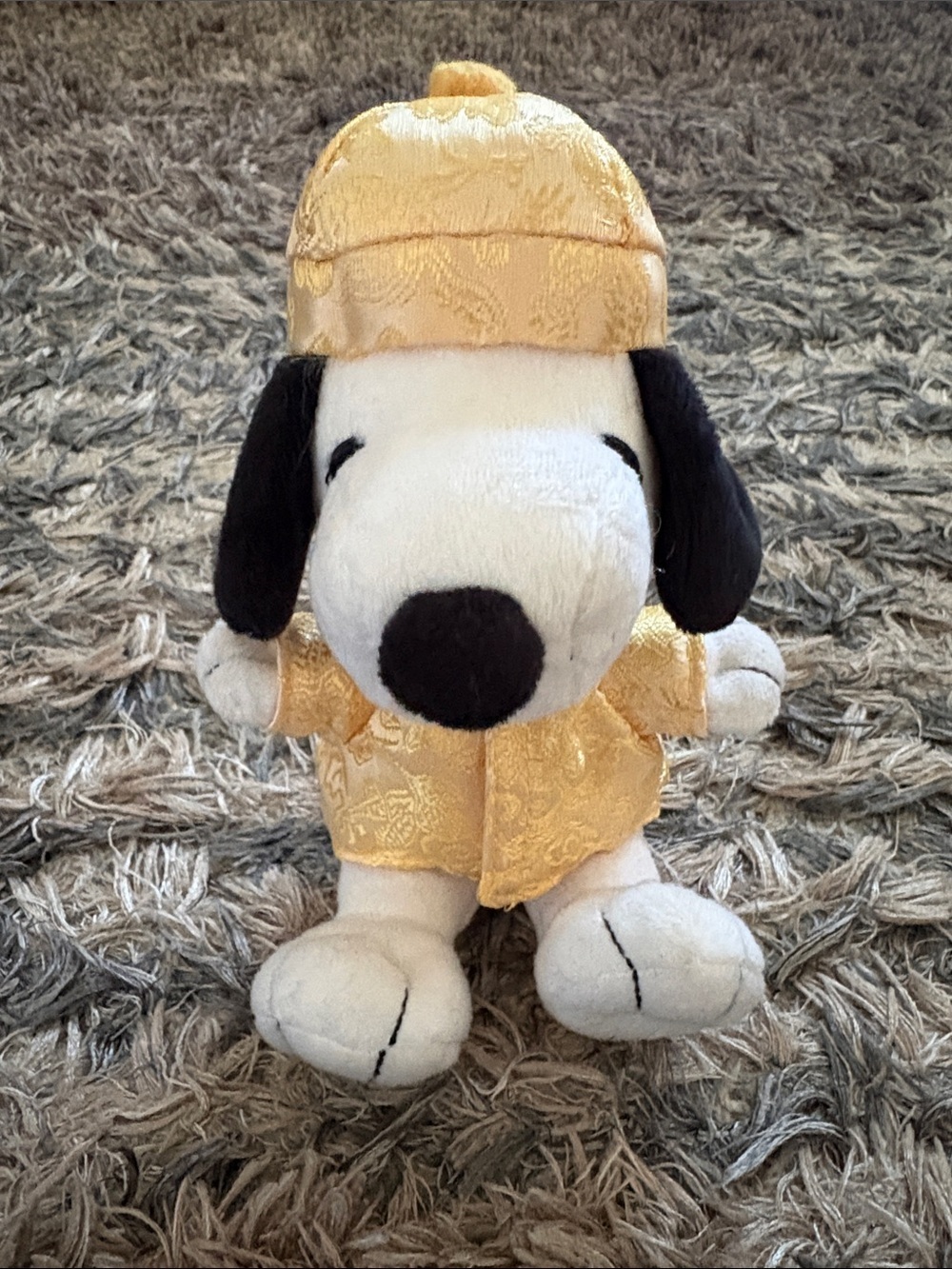 6” Snoopy Plush in Decorative Gold Outfit
